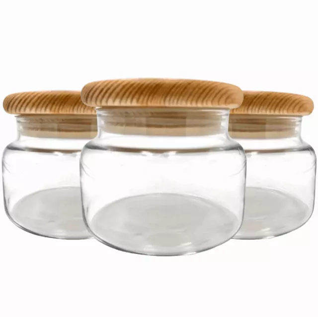 Wooden Top Candle Jars lot · 5700 · new