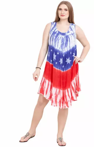 #575-US6 USA Flag Sundress – One Size – $6.00 each (12 Pieces)