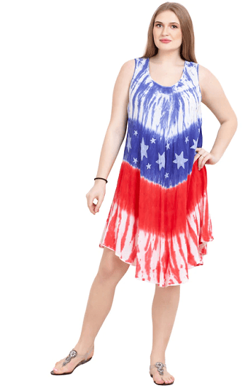 #575-US6 USA Flag Sundress – One Size – $6.00 each (12 Pieces)