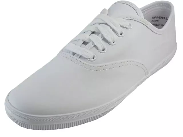 S444L-W - Wholesale Women's "Easy USA" Comfortable Action Leather Upper Shoes with Shoelace — White (S444L-W) / 5.5-8 Assorted