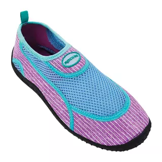 Aqua Pin Stripes Tweens Aqua Socks