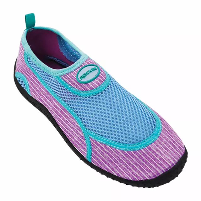 Aqua Pin Stripes Tweens Aqua Socks