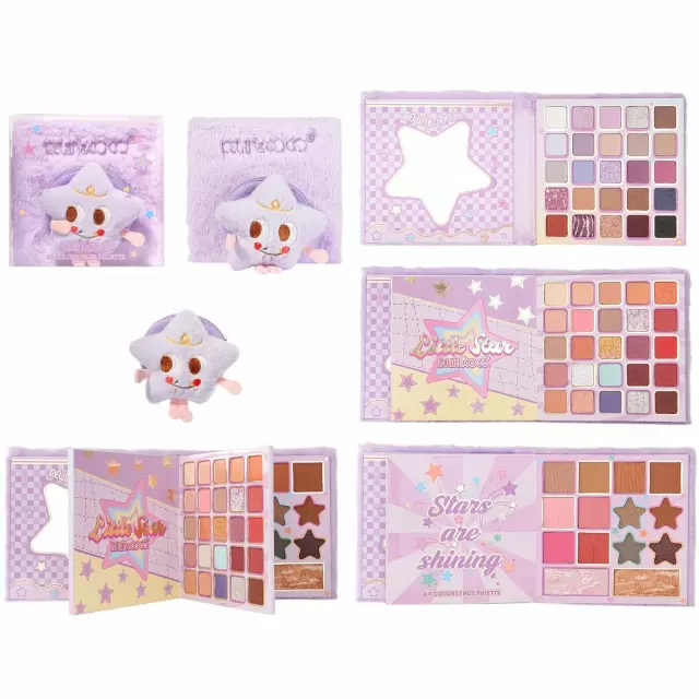 Kevin & Coco Purple Plush Star Eyeshadow Palette - Wholesale 6 Units (KC1634)