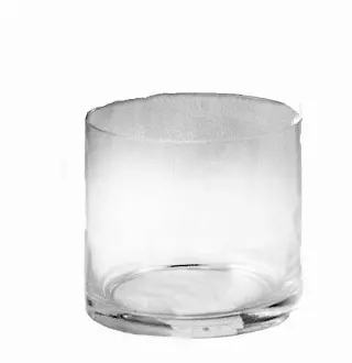 GP3040-5 – 5”x5” Tall blown glass cylinder-“case pk 12”