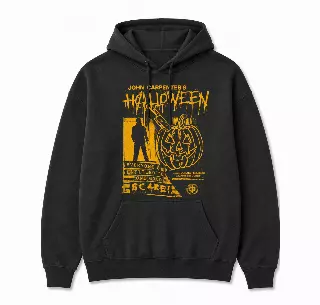 HALLOWEEN MOVIE POSTER HOODIE BLACK