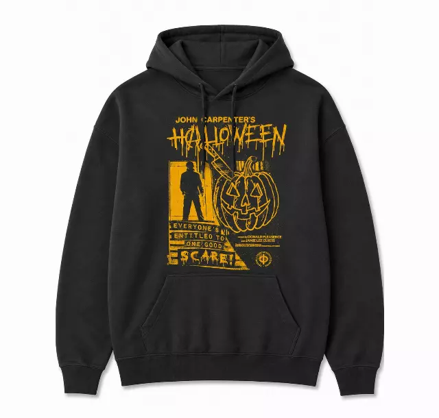 HALLOWEEN MOVIE POSTER HOODIE BLACK