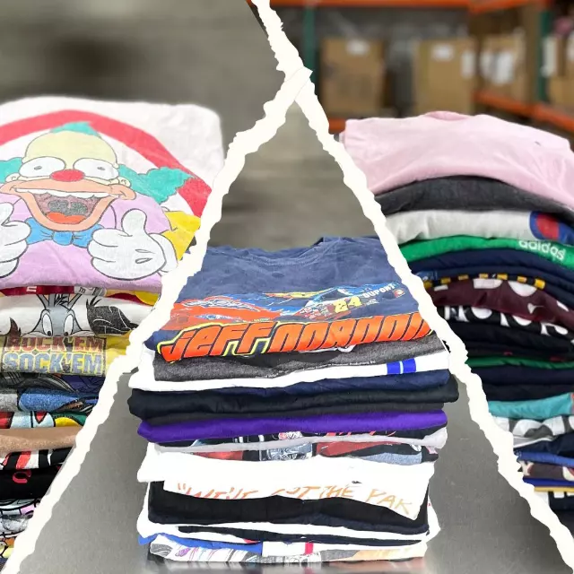 Pick 3 Custom 50lb T-Shirt Bale — Nascar / Cartoon / Branded