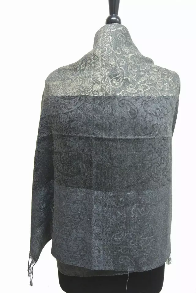 D634 Pattern Pashmina — grey