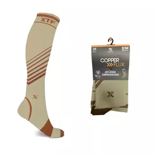 Copper Compression Striped Knee High Socks — Large/XL · SKU EF-STECS-L-GRA