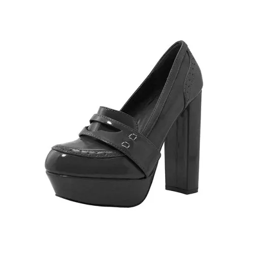 CAITLIN - Wholesale Women's "Angeles Shoes" 4½ Inch Wedge Sandals — Black (CAITLIN-BK) / 6-10 Assorted