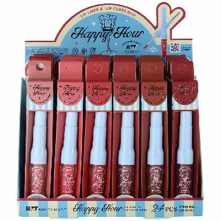 Romantic Beauty Happy Hour Lip Liner & Lip Gloss Duo - Wholesale Display 24 Units (LG-8547)
