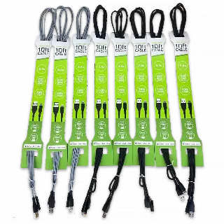 Charging Cable USB to Lightning 10FT 2.4 Amp - 8 Pieces Per Pack 24664