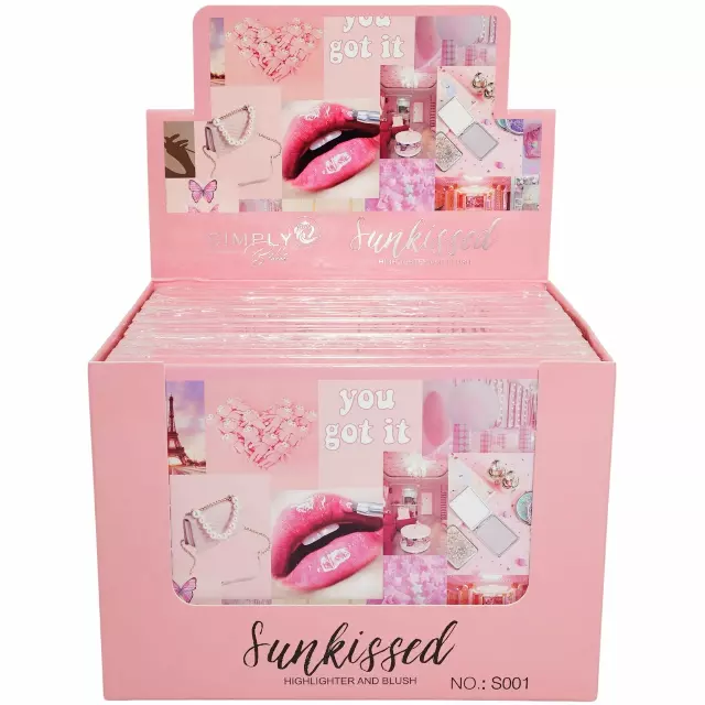 Simply Bella Sunkissed - Highlighter And Blush - Wholesale Display 12 Units (S001)