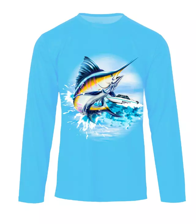 Boys Performance Top Marlin Fish Graphic-7661404