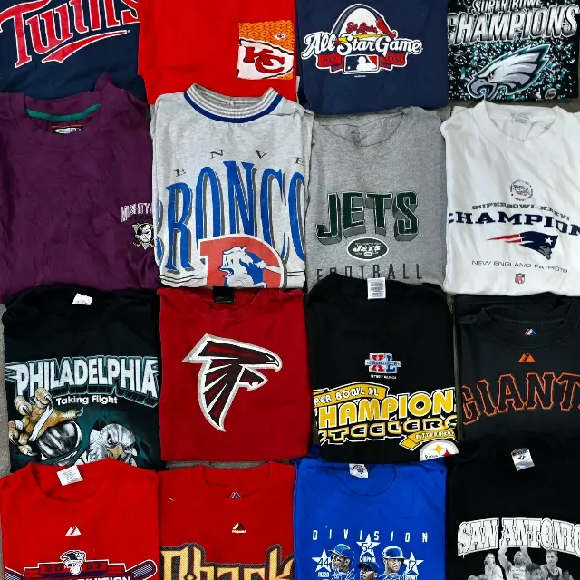 Wholesale Pro Sports T-Shirts (10 Pieces) — Vintage / All Sizes