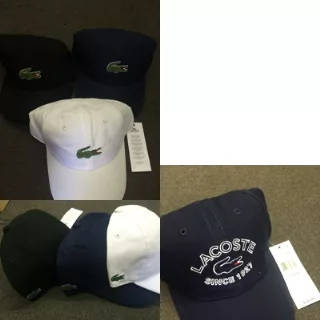 Lacoste wholesale men's Hats assortment 18pcs.