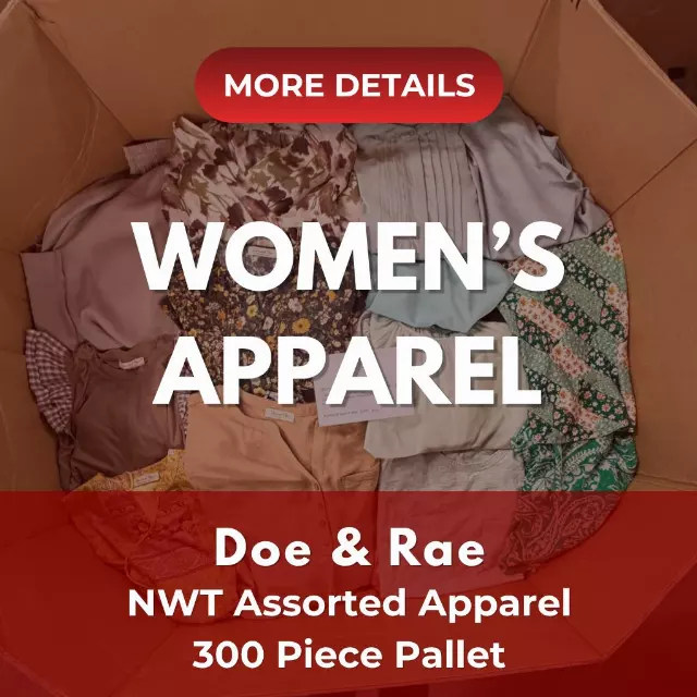 Doe & Rae | Assorted Women's Apparel | NWT | 300 Pieces | Pallet #PA-733