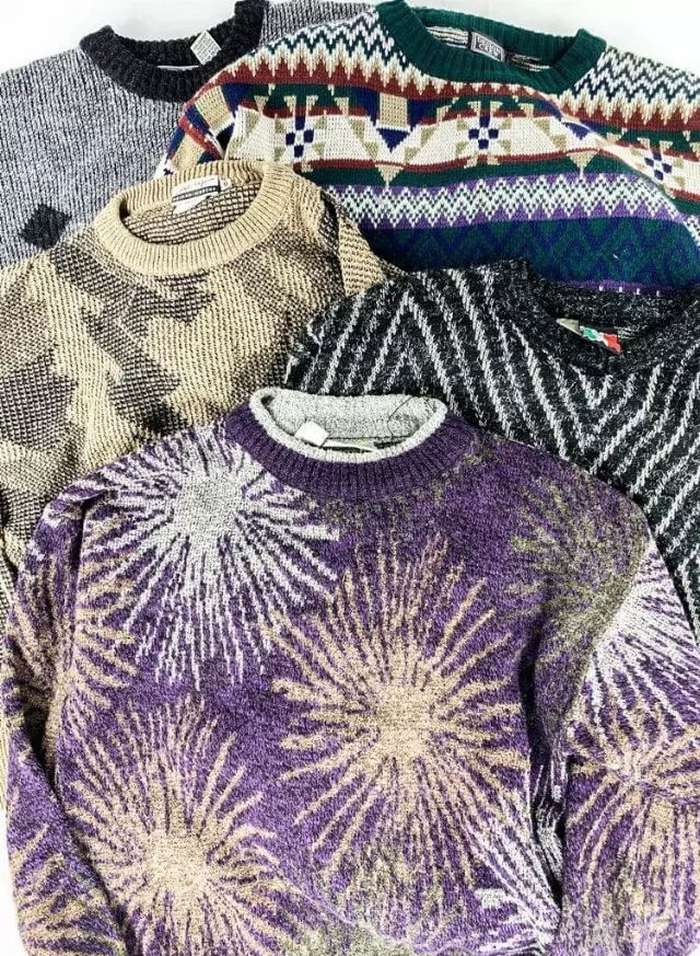 Vintage Mens 80's & 90's Sweaters Mix of 20
