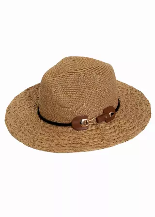 Max Studio Straw Buckle Panama Hat — TOAST