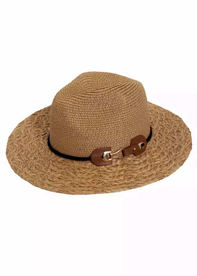 Max Studio Straw Buckle Panama Hat — TOAST