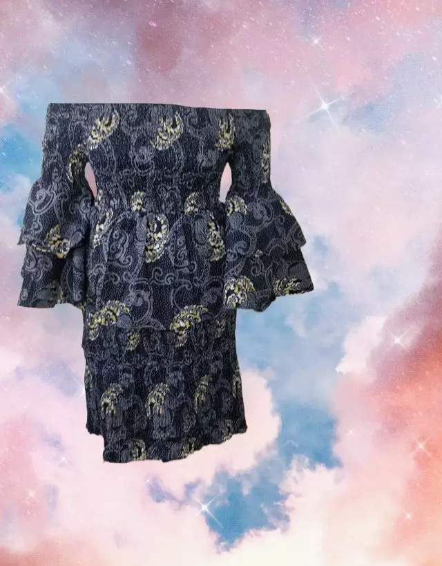 9009 - 2 pc Smocked Skirt Set - ON SALE!!! $15.00 Each (3 pcs per pack) — Free Size / Print-468