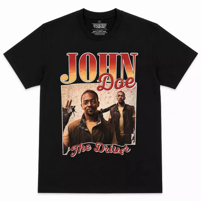 TWISTED METAL JOHN DOE T-SHIRT BLACK