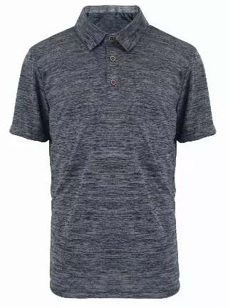 Men's Performance Polo Shirt - Style #LHT8- $7.90/Unit MINIMUM 24 PCS- PLEASE SEE DESCRIPTION - S-2XL — Charcoal