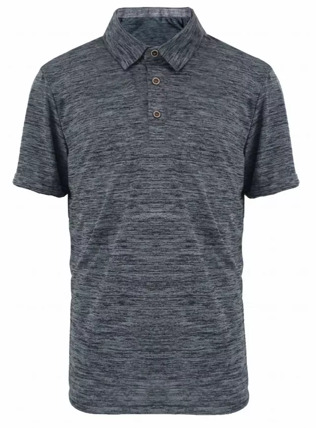 Men's Performance Polo Shirt - Style #LHT8- $7.90/Unit MINIMUM 24 PCS- PLEASE SEE DESCRIPTION - S-2XL — Charcoal
