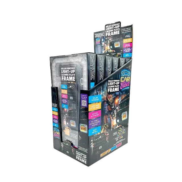 Solar Powered Light-Up License Plate Frame - 6 Pieces Per Retail Ready Display 25378