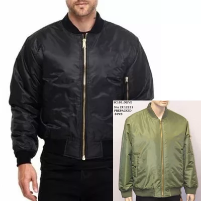 Mens bomber style flight jackets 24pcs.