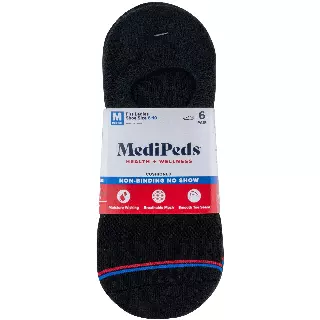 #6-MP-1724890 Women’s MediPeds Half Cushion Now Show Socks(size 10-13) – $1.90 per pack of 6 (12 Packs)