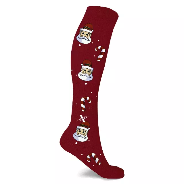 EXTREME FIT ELITE PREMIUM COMPRESSION SOCKS — Santa / Small/Medium