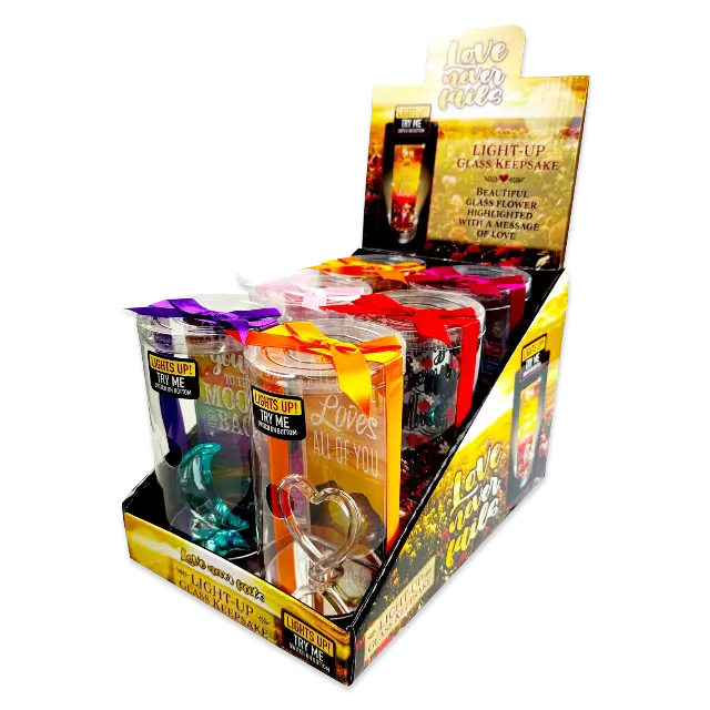 Light-Up Glass Keepsake - 6 Pieces Per Retail Ready Display 23740