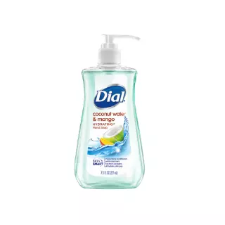 DIAL HAND SOAP COCONUT WATER & MANGO 7.5 OZ CASE PK 12
