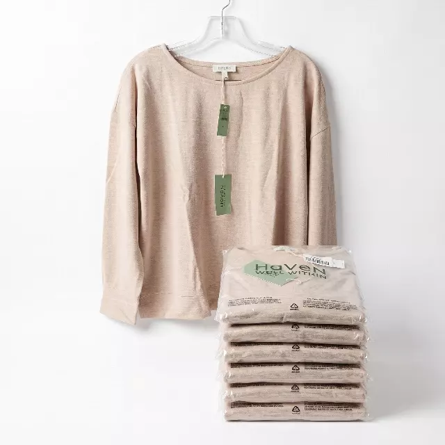 Haven Well Within Organic Cotton Long Sleeve Knit Top · 30 units · shelf-pull
