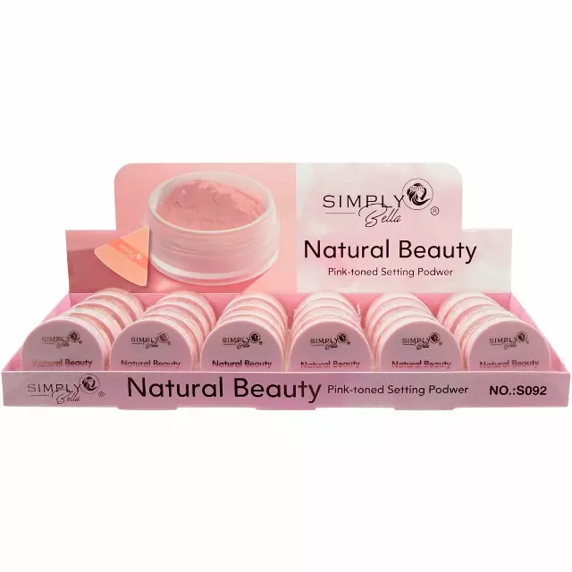 Simply Bella Natural Beauty Pink-Toned Setting Powder - Wholesale 24 Units (S092)