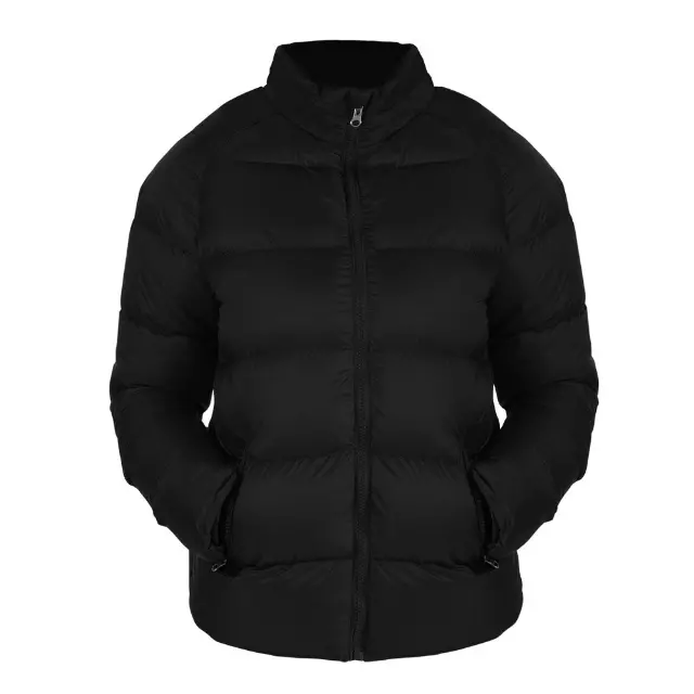 Women’s 20D Solid Puffer Full Zip Jacket - Style #LJ317 - $15.00/Unit 12 PC — S-XL (WHOLESALE) / Black