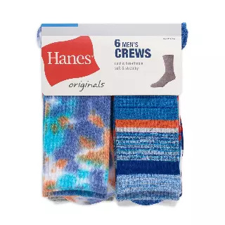 #9-H-4273 Men’s Hanes Moisture Wicking Crew Socks – $3.50 Per 6 Pair Pack (10 Packs)