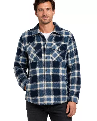 Men's Shacket with Sherpa Lining #634 — Navy / S-M-L-XL-2X