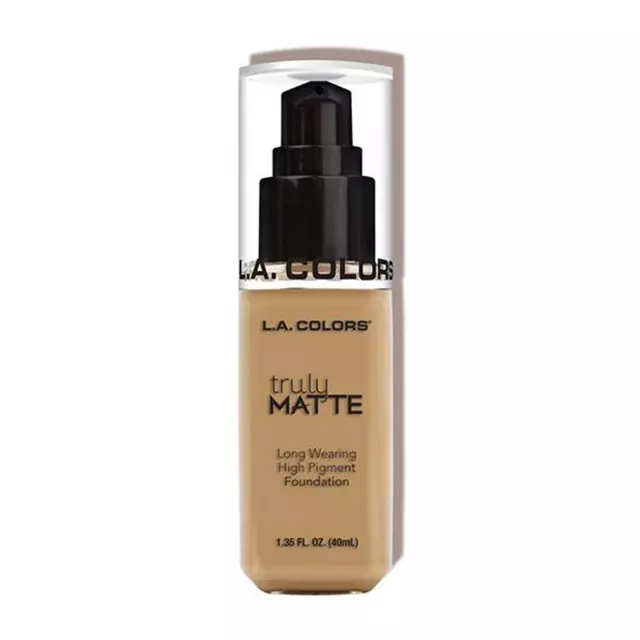L.A. Colors Truly Matte Foundation - Medium Beige - Wholesale Pack 12 Units (CLM355)