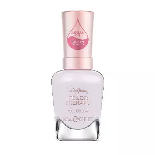 Sally Hansen Color Therapy Nail Polish | Biotin, Argan Oil, Long Lasting, Healthy Nails, Nail Strengenther, Sheer | 541 Give Me a Tint | Soft Purple Nail Color