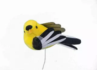 DP1010 – 2.5” Yellow bird on wire pick “DZ” Min 1 dz – Case 120 Dozen