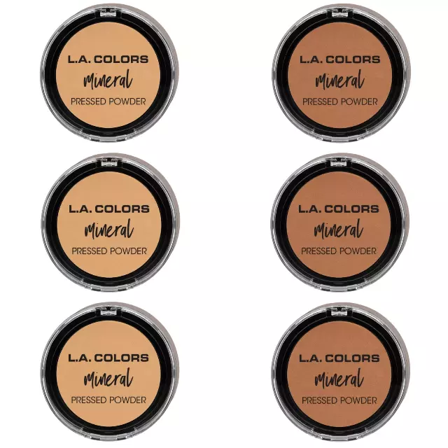 L.A. Colors Mineral Pressed Powder Assorted - Wholesale 6 Units (CMP374-375)