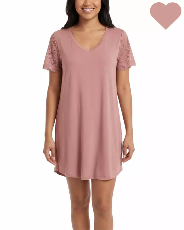 Wilhemina Sleep Shirt — Pink / XL