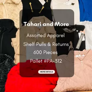 Tahari and more | Assorted Apparel | 600 Pieces | New with Tag | Pallet #PA-312
