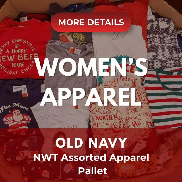 Old Navy | Assorted Women's Christmas Apparel | NWT | 323 Pieces | Pallet #PA-717