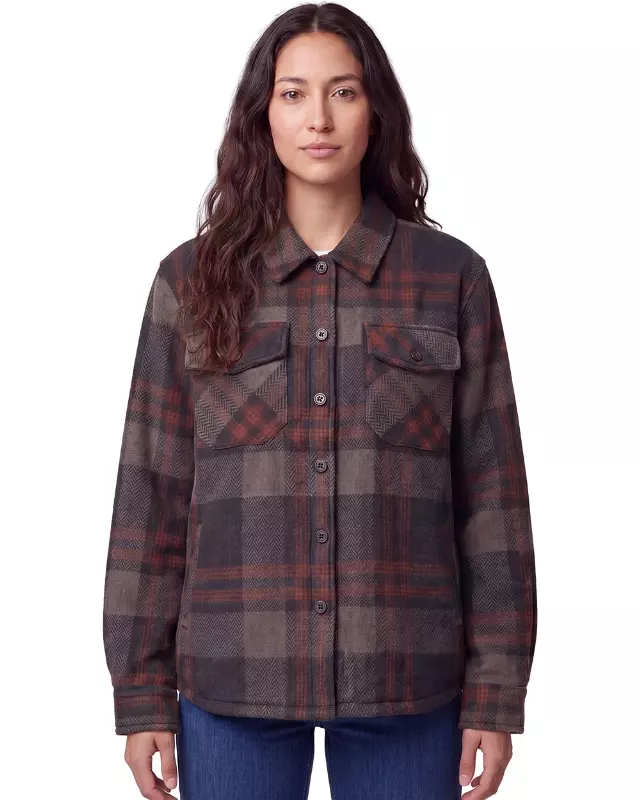 Shacket Plaid #H35 — Slate / S-M-L-XL-2XL