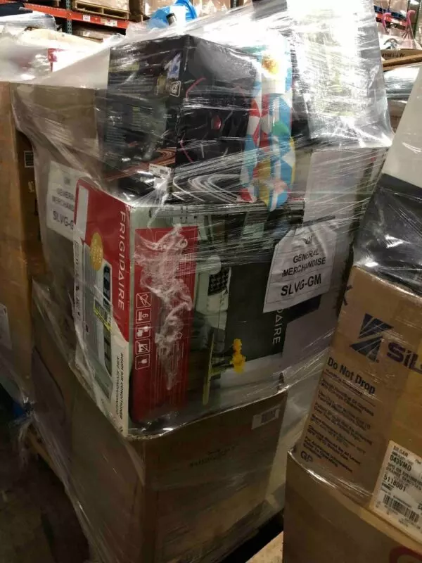 General merchandise pallet · mixed lot · returns