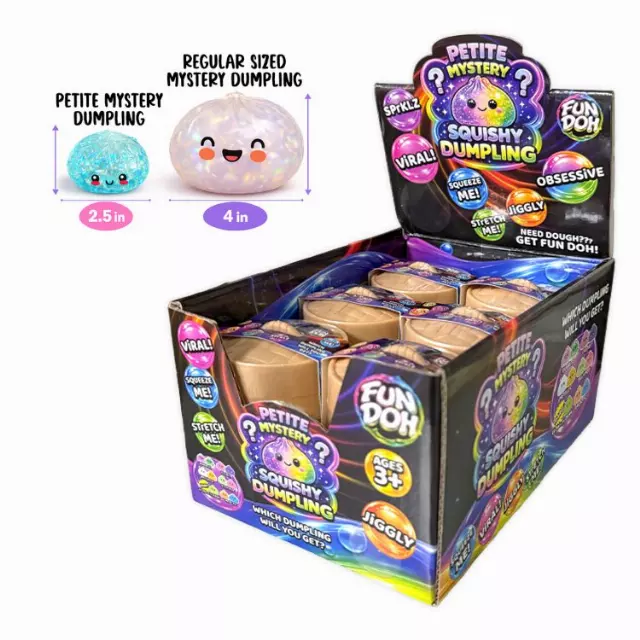 Fun Doh™ Petite Mystery Dumpling Squishy Toy - 12 Pieces Per Retail Ready Display 26652
