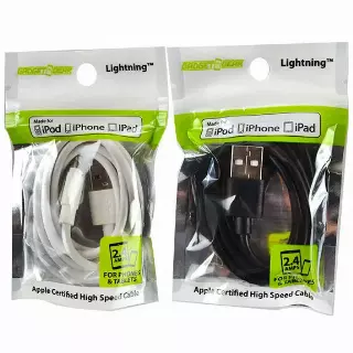 Charging Cable USB to Lightning 3FT - 6 Pieces Per Pack 22325